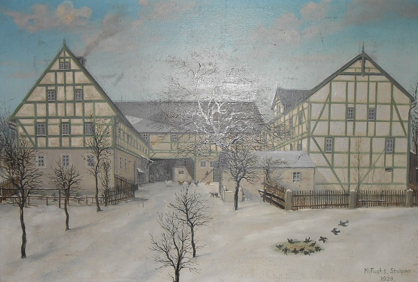 Unser Hof, gemalt 1928 name